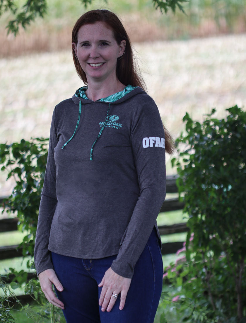 MOSSY OAK - Women's REEL HOODED L/S Tee